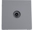 TV Розетка оконечная Systeme Electric ArtGallery, 1DB, механизм, Сталь GAL000991 1