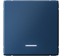 Выключатель с подсветкой 1-клавишный ArtGallery, 10 АХ, механизм Systeme Electric Аквамарин GAL001113