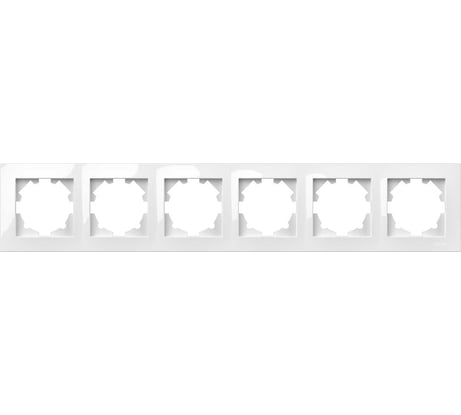 6-я рамка Elbi Vega Белоснежный 510-015600-252