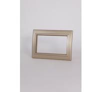 Рамка Elbi Zena Титан для 2-й розетки без заземления 608-011400-908