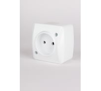Розетка Elbi Alsu 7 белый без заземления 504-010200-215