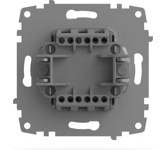 Выключатель двухклавишный Elbi Zena Vega белоснежный M+K 609-015600-202