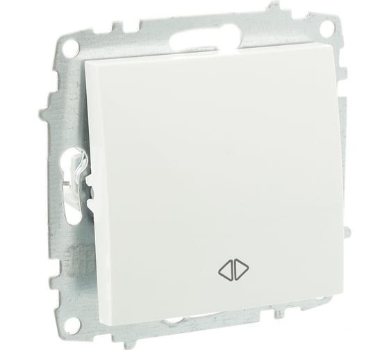 Переключатель проходной Elbi Zena Vega белоснежный M+K 609-015600-214