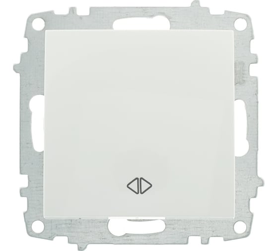 Переключатель проходной Elbi Zena Vega белоснежный M+K 609-015600-214