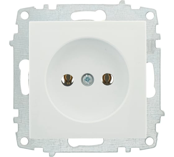 Розетка без заземления Elbi Zena Vega белоснежный M+K 609-015600-215
