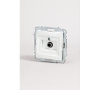 Розетка для TV с экраном (кoнцевая) Elbi Zena Vega белоснежный M+K 609-015600-273