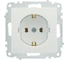 Розетка с заземлением Elbi Zena Vega белоснежный M+K 609-015600-217 4