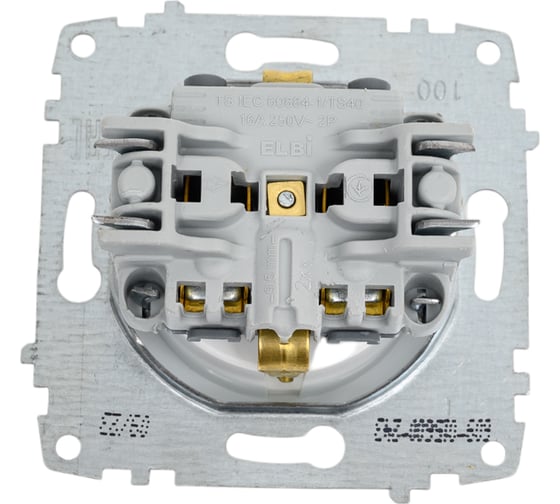Розетка с заземлением и защитой от детей Elbi Zena Vega белоснежный M+K 609-015600-243