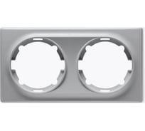 Комплект OneKeyElectro Рамка двойная, цвет серый (10шт.) 7702224