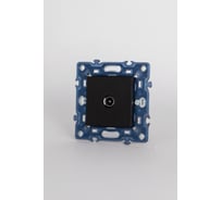 ТВ розетка Elbi Moda Vox Проходная M+C vantablack 611-044832-272