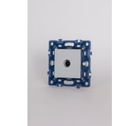 ТВ розетка Elbi Moda Vox Проходная M+C серый металлик 611-041032-272