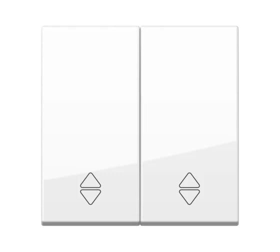 2-клавишный проходной переключатель Elbi Moda Vox M+K белый 611-040232-211