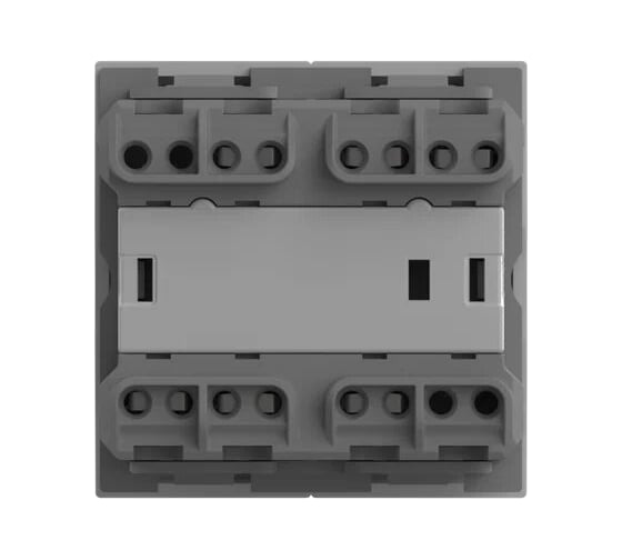 2-клавишный проходной переключатель Elbi Moda Vox M+K белый 611-040232-211