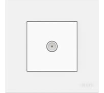 Проходная ТВ розетка Elbi Moda Vox Белый M+C 611-040232-272