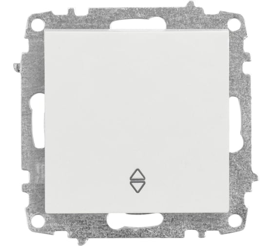 Переключатель одноклавишный проходной Elbi Zena Vega белый M+K 609-010200-209