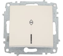 Переключатель Elbi Zena Vega белый с подсветкой M+K 609-010200-210