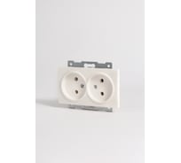 Розетка 2-я Elbi Zena Vega белый без заземления M+K 609-010200-908