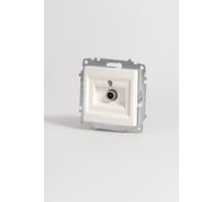 Розетка для TV с экраном (кoнцевая) Elbi Zena Vega белый M+K 609-010200-273