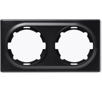 Комплект OneKeyElectro Рамка двойная, цвет черный (3шт.) 7702217