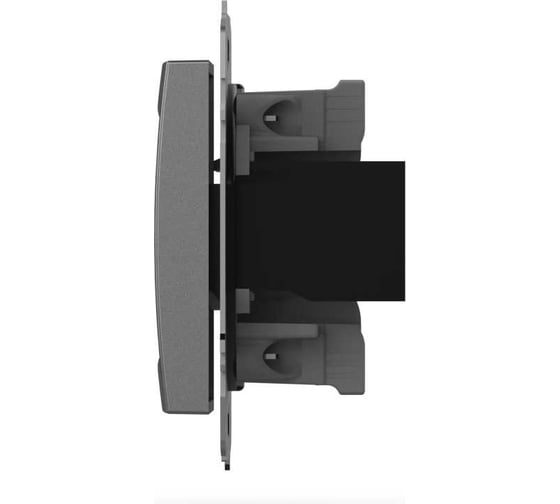 Розетка компьютерная Elbi Zena Vega Серый Металлик двойная ( Cat 6) M+K 609-011000-248
