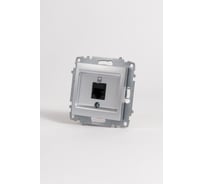 Розетка компьютерная Elbi Zena Vega Серый Металлик (Cat 6) M+K 609-011000-247