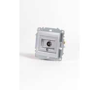 Розетка TV Elbi Zena Vega Серый Металлик (Koнцевая) M+K 609-011000-246