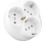 Розетка Elbi Zena Белоснежный для скрытой установки с заземлением 3Гн 500-005600-819 2
