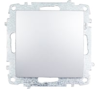 Выключатель Elbi Zena Vega Серый Металлик одноклавишный M+K 609-011000-200