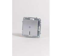 Переключатель Elbi Zena Vega Серый Металлик с подсветкой M+K 609-011000-210