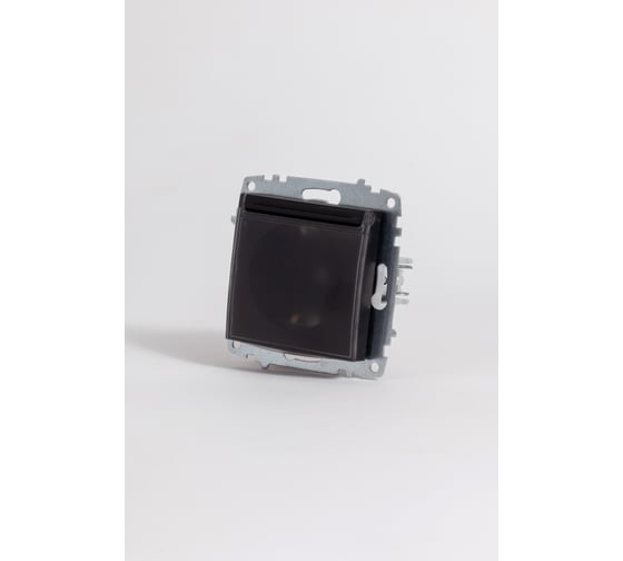 Розетка Elbi Zena Vega Черный Матовый с крышкой и заземлением M+K 609-014800-218 1