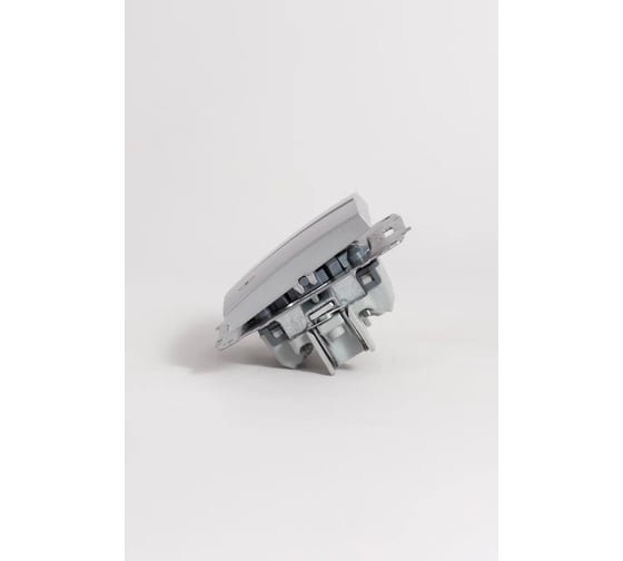 Переключатель Elbi Zena Vega Серый Металлик двухклавишный M+K 609-011000-211