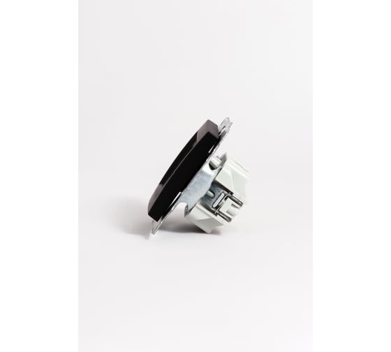 Розетка TV Elbi Zena Vega Черный Матовый с экраном (Koнцевая) M+K 609-014800-273