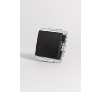 Выключатель Elbi Zena Vega Черный Матовый одноклавишный с подсветкой M+K 609-014800-201