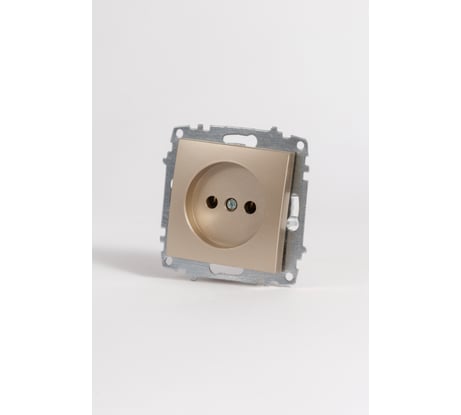 Розетка Elbi Zena Vega Титан без заземления M+K 609-011400-215