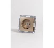 Розетка Elbi Zena Vega Титан с заземлением и защитой от детей M+K 609-011400-243