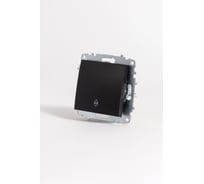 Переключатель Elbi Zena Vega Черный Матовый M+K 609-014800-209