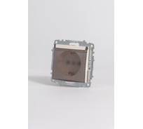 Розетка Elbi Zena Vega Слоновая Кость с крышкой и заземлением M+K 609-012500-218