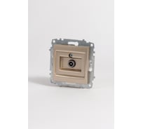 Розетка TV Elbi Zena Vega Титан с экраном (Проходная) M+K 609-011400-272