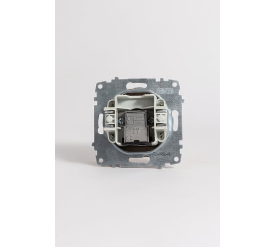 Розетка TV Elbi Zena Vega Титан с экраном (Проходная) M+K 609-011400-272