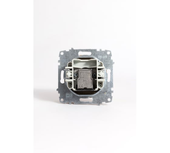 Розетка TV Elbi Zena Vega Титан с экраном (Koнцевая) M+K 609-011400-273