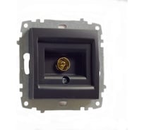 Розетка TV Elbi Zena Vega Черный Матовый (Koнцевая) M+K 609-014800-246