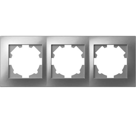 Рамка 3-местная Elbi Vega Серый Металлик 510-011000-227