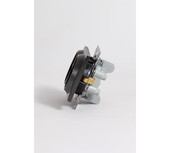 Розетка 2-я Elbi Zena Vega дымчатый с заземлением M+K 609-011100-907