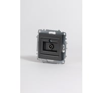 Розетка для TV с экраном (проходная) Elbi Zena Vega дымчатый M+K 609-011100-272