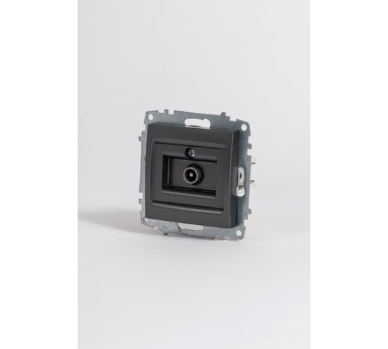 Розетка для TV с экраном (проходная) Elbi Zena Vega дымчатый M+K 609-011100-272