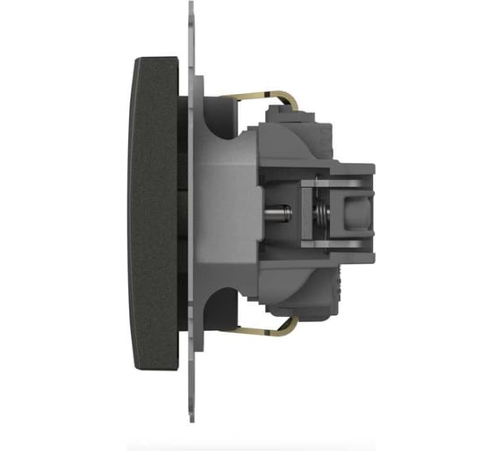 Розетка с заземлением и защитой от детей Elbi Zena Vega дымчатый M+K 609-011100-243