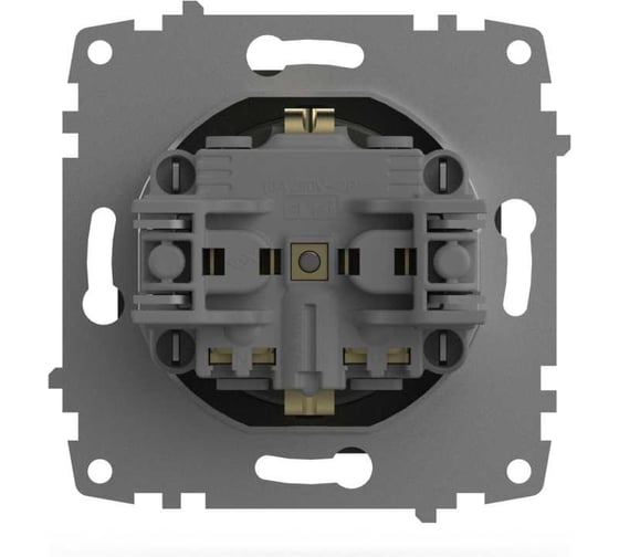 Розетка с заземлением и защитой от детей Elbi Zena Vega дымчатый M+K 609-011100-243