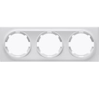 Комплект OneKeyElectro Рамка тройная, цвет белый (15шт.) 2172784_15