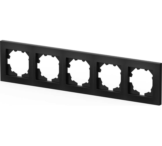 Рамка 5-местная Elbi Vega Черный Матовый 510-014800-250