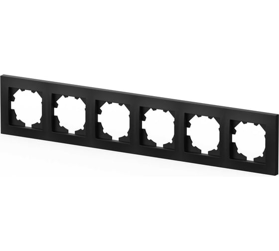 Рамка 6-местная Elbi Vega Черный Матовый 510-014800-252